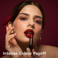 Pilgrim Matte Bullet Lipstick Intense Colour Transferproof & Smudgeproof Maroon Affair-23