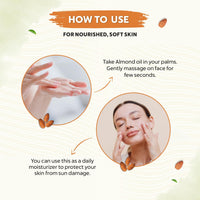 INDUS VALLEY Pure Natural & Organic Roghen Badam Sweet Almond Oil for Body,Hair & Skin (No Mineral Oil & Sulphate) - (200ml)