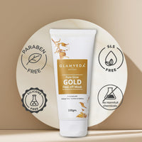 Glamveda Pure Glow Gold Peel Off Mask | Reduces fine lines, wrinkles | Remove Blackhead & pore care | For Women | No Paraben, SLS | 100gm