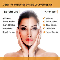 NutriGlow Papaya Fruit Facial Kit for Men, Women for Glowing Skin (260 Gram - 10 ml)