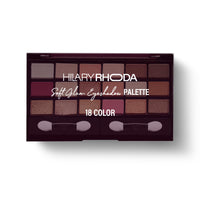 Hilary Rhoda Soft Glam Eyeshadow Palette | Highly Pigmented & Long Lasting Eyeshadow Palette | Matte & Shimmer Finish | 18 Shades (Multicolor - Shade 1)