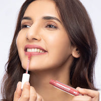 Mamaearth Naturally Matte Lip Serum - Matte Liquid Lipstick with Vitamin C & E For Upto 12 Hour Long Stay - 06 Candylicious Nude (Nude) - 3 ml