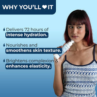 AQUAVE HydraI™ Algae Moisturizer for Face | 2% Niacinamide + Marine Actives | 72H Intense Hydration & Skin Barrier Repair | For Dry, Normal & Combo Skin | Brightens & Softens in 30 Days | Unisex