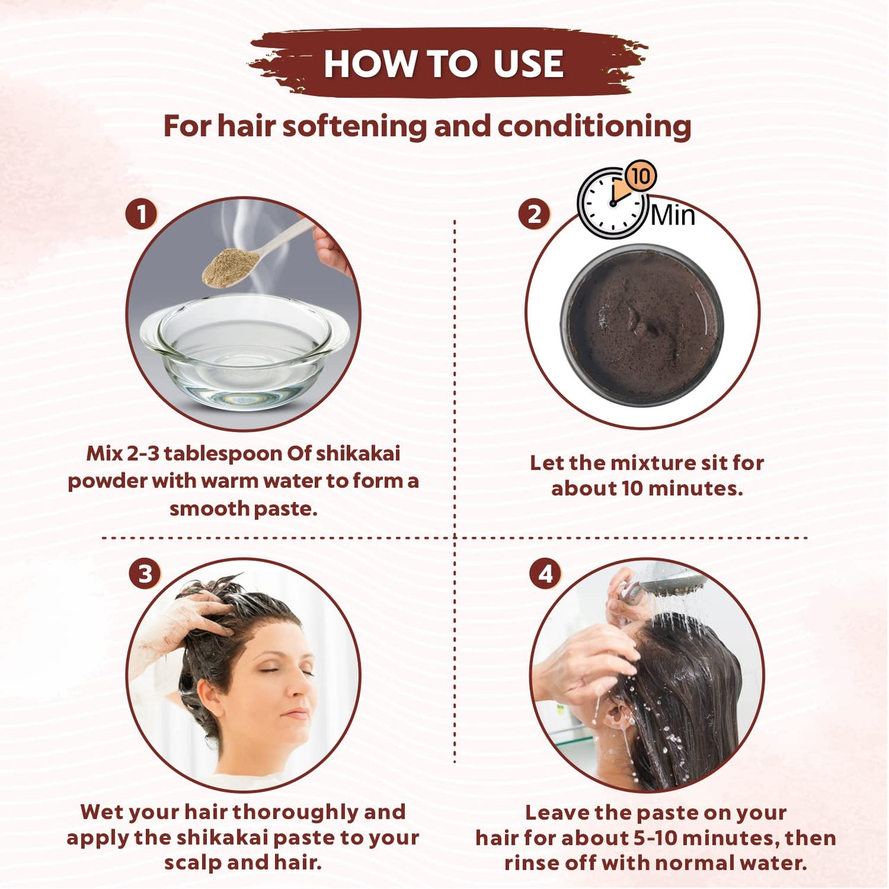 INDUS VALLEY Natural Shikakai Powder for skin and hair care - Pack of 2 (200g)