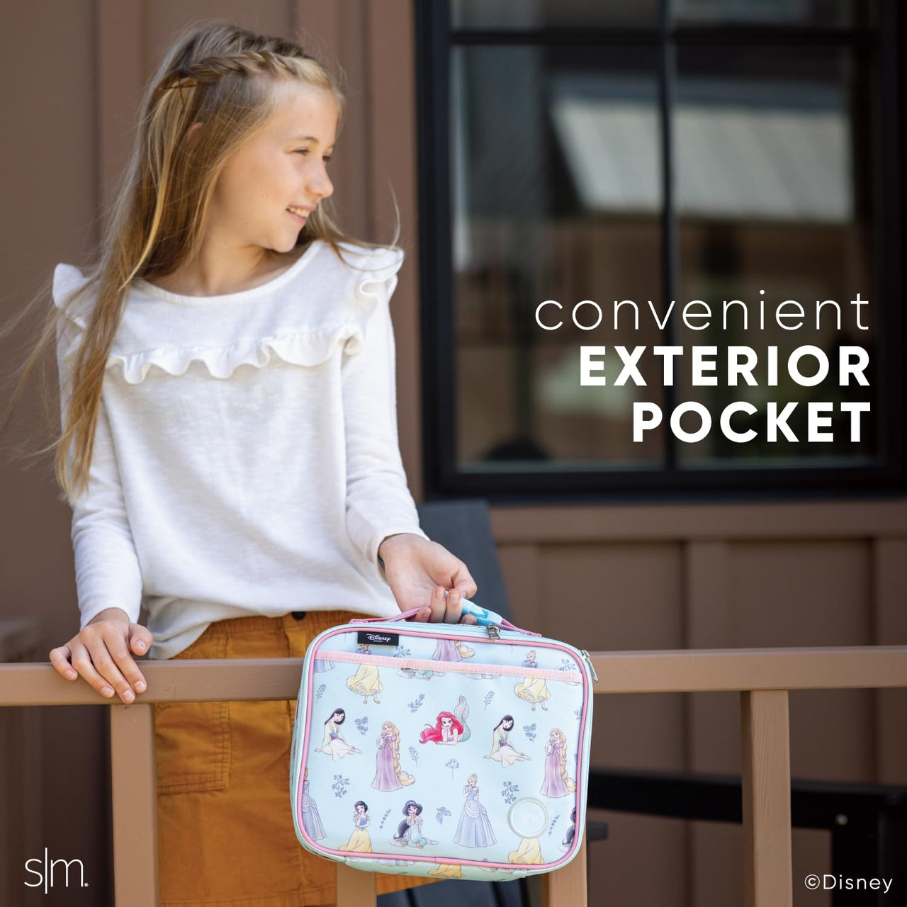 Simple Modern Disney Kids Lunch Box for Toddler | Reusable Insulated Bag for Girls, Boys | Meal Containers for School with Exterior and Interior Pockets | Hadley Collection | Encanto