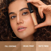 Swiss Beauty Liquid Light Weight Concealer With Full Coverage |Easily Blendable Concealer For Face Makeup With Matte Finish | Shade- Sand-Sable, 6g