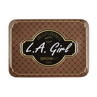 L.A.Girl Spiring Eyebrow Kit Dark and Defined | Browkit to Shape, Define and Fill the Eyebrows, Kit with 1 Brow Wax, 3 Fixing Powders, 1 Brush and 1 Tweezers, Vegan Product, Paraben & Cruelty-6.5g