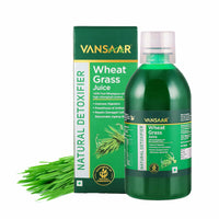 Vansaar Wheatgrass Juice, 500 ml | Natural Liver detox & Gut cleanser Juice | Superfood for Weight & Cholesterol management | 100% Ayurvedic