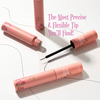 Tint Cosmetics Pack of 2 Makeup Set, Lip and Cheek Tint 5ml, Long-Lasting Stain, Easy Application, Non-Drying & Transfer-Proof & Black Liquid Eyeliner 10ml, Waterproof, Smudge-Proof & 18-Hour Wear, Suitable For Skin Types