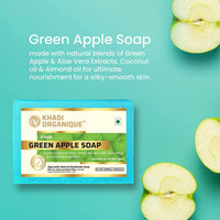 Khadi Organique Natural Herbal Green Apple Soap Pack of 5