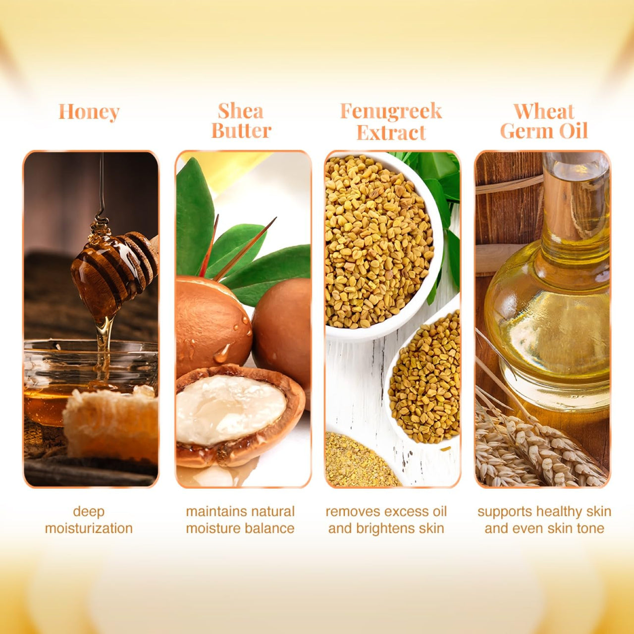 VLCC Honey Moisturiser - 100g - Non-Greasy, Deep Moisturization and Lightweight with Honey, Shea Butter, Fenugreek Extract & Wheat Germ Oil | Normal to Dry Skin