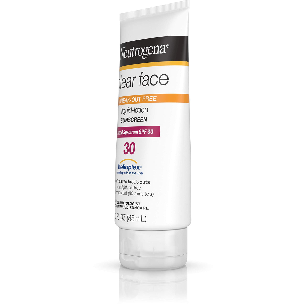 Neutrogena Clear Acne Face Sunscreen Lotion Spf 30 3 Fl Oz (88 Ml), Pack Of 1