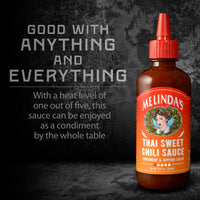 Melinda’s Thai Sweet Chili Sauce - Sweet and Mild Asian Chili Sauce Made with Whole Fresh Ingredients - Gourmet Hot Sauce & Dipping Sauce - Keto Friendly, Kosher - 12oz, 3 Pack