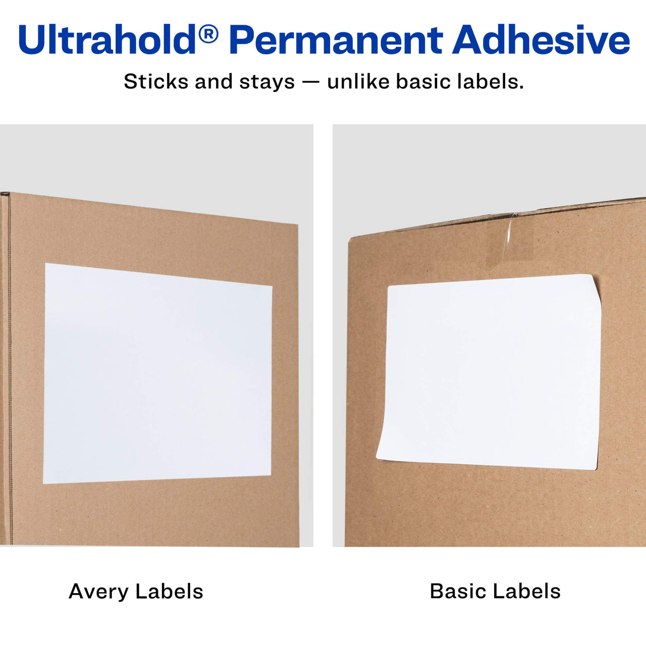 Avery TrueBlock Shipping Labels, Sure Feed, Permanent, 3-1/3" x 4", White, 2 Pack, 120 Labels Total (32134)