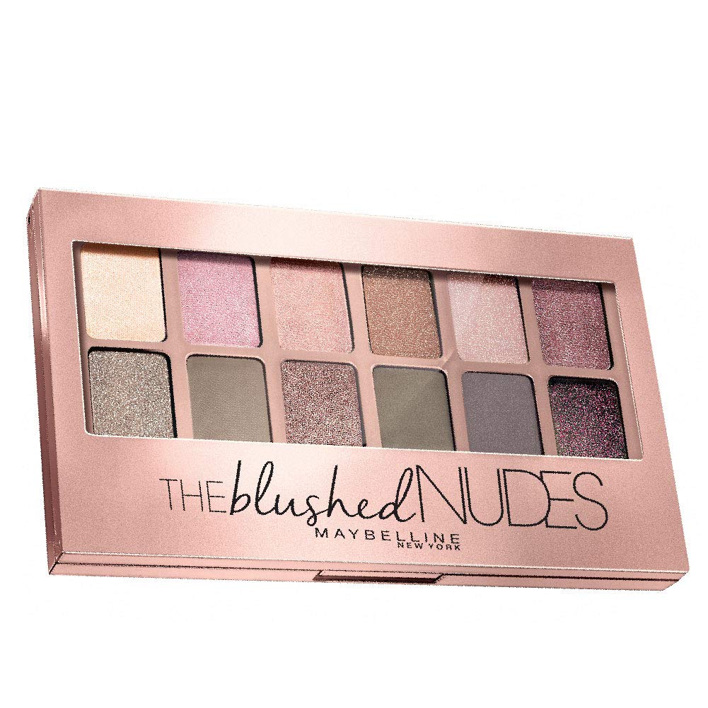 Maybelline New York The Blushed Nudes Palette Eyeshadow, 9g and Maybelline New York Color Sensational Creamy Matte Lipstick, 660 Touch of Spice, 3.9g
