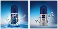 NIVEA Men Deodorant Roll On, Silver Protect, 50ml And NIVEA Men Deodorant Roll-On, Fresh Active Original, 50ml