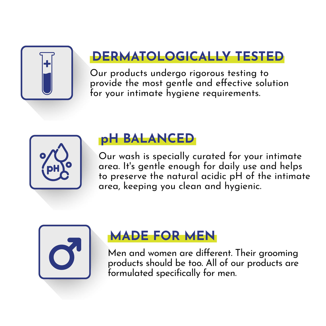 Mannlich Intimate Wash 150 ml (Pack of 2) Relieves Itchiness & Odour, Prevents Fungal Growth, Genital Area, pH Balanced & Dermatologically Tested With Tea Tree Oil, Neem, Eucalyptus Oil, 1% Salicylic & Lactic Acid