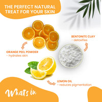 NutriGlow NATURAL'S Advanced Pro Formula Papaya Face pack, Clay Based, Skin Lightening For Dry & Oily Skin, 100g