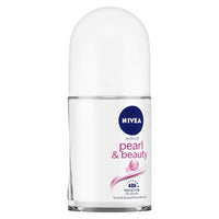 Nivea Deodorant Roll On, Pearl & Beauty for Men, 50ml And Deodorant Roll-On, Fresh Active Original for Men, 50ml