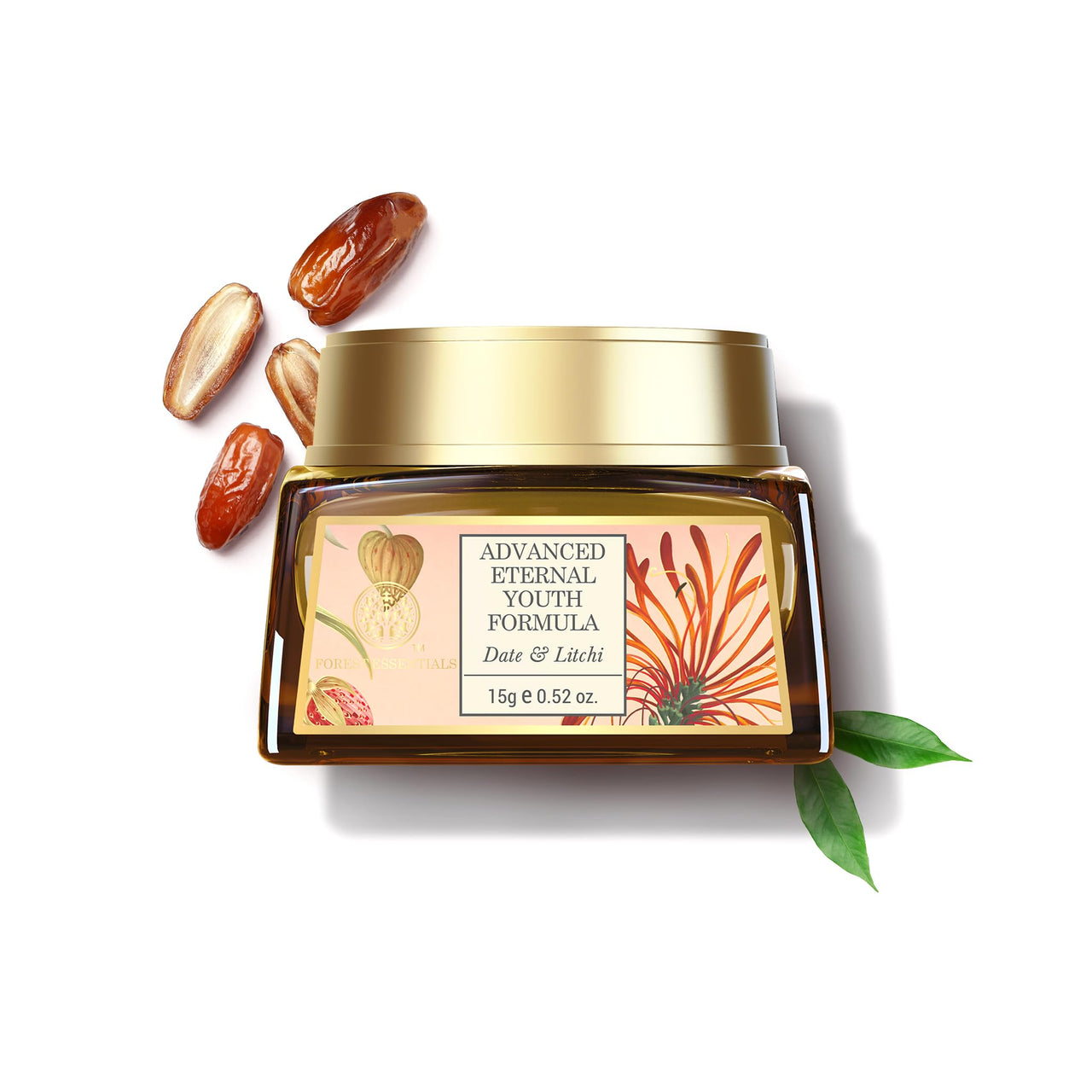 Forest Essentials Date & Litchi Night Cream | Improves Collagen Production | Combats Early Signs of Ageing | Ayurvedic Anti Ageing Face Moisturiser | Night Cream For Normal to Dry Skin | Tones & Firms