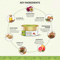 INDUS VALLEY Ultra Rich Replenishing Shea Butter Fruit Face Scrub - (50ml)