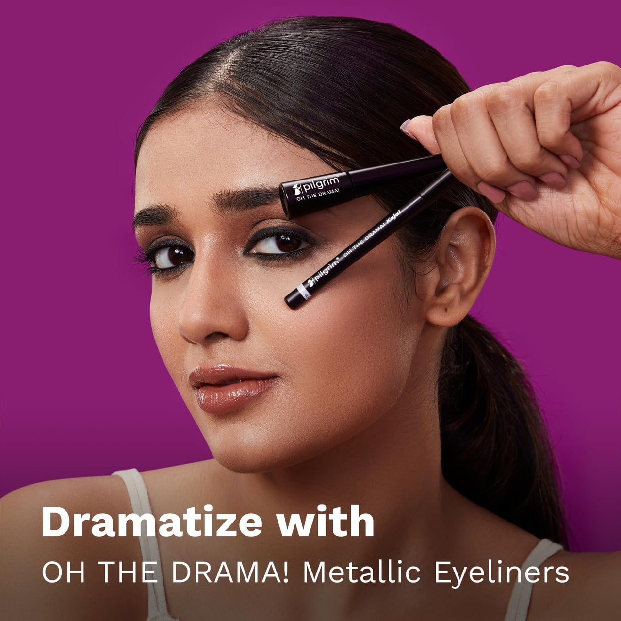 Pilgrim Black Mischief Kajal Smudge & Waterproof Single Stroke Matte Finish Lasts Up To 12Hrs | Kajal for Women | Kajal | Lonng Lasting Eye Makeup |