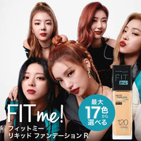 Maybelline New York Fit Me Matte+Poreless Liquid Foundation (With Pump & SPF 22), 120 Classic Ivory, 30ml with FREE Foundation Oval Brush