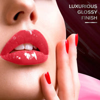 FACESCANADA Lip Gloss Baebe 03 (Glossy) & FACES CANADA Magneteyes Kajal - Black, 0.35g | 24 Hr Long Stay | One Stroke Smooth Glide | Waterproof, Smudgeproof & Fadeproof | Deep Matte Finish