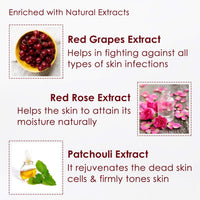 NutriGlow Wine Facial Kit with Red Grape Extracts – 6-Step Skincare Routine for All Skin Types, 260g | Includes Free 5-in-1 Face Massager for Men & Women