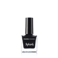 FACESCANADA Splash Glossy Finish Nail Enamel, Black Beauty 15, 8 Ml & Splash Glossy Nail Enamel, Nautical Girl 53, 8 Ml