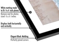 Americanflat 11x11 Picture Frame in Black - Use as 8x8 Picture Frame with Mat or 11x11 Frame Without Mat - Thin Border Photo Frame with Shatter-Resistant Glass - Square Picture Frame for Wall Display