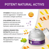 Iba Advanced Activs Vitamin C Daily Glow Cream, 50 g with Hyaluronic Acid for Enhances Skin Radiance and Reduces Dullness