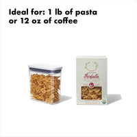 OXO Good Grips POP Container, 1.2 Qt - Rectangle - Pasta, Transparent