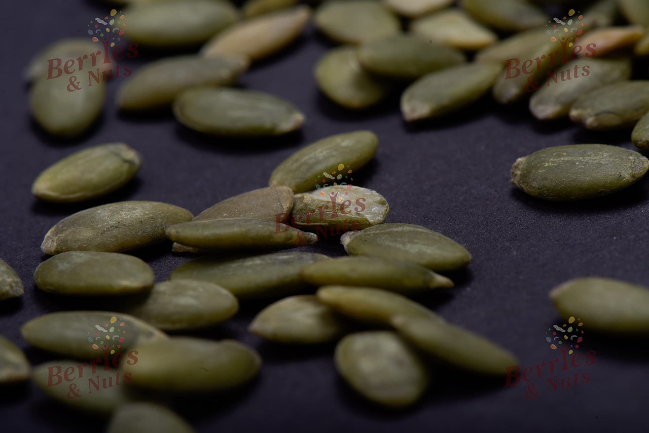 Berries & Nuts Premium Pumpkin Seeds - 200 Grams | Healthy, Crunchy, Nutritious | Raw Pumpkin Seeds | 1 Pack of 200 Grams