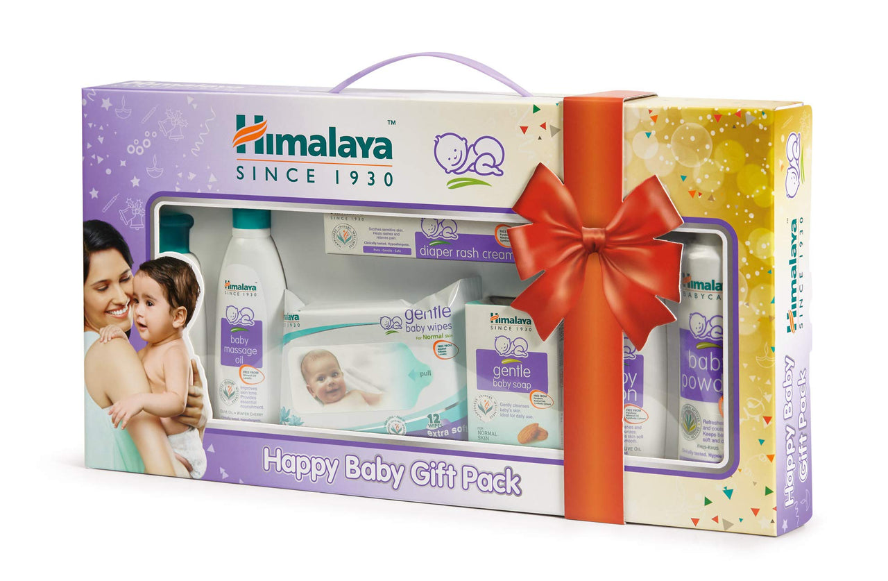Himalaya Baby Powder (400g) & Himalaya Herbals Babycare Gift Pack