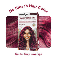 paradyes No Bleach Ruby Rush Glossy Hair Tint, Ammonia-Free Formula For Natural Black Hair, Visible On Natural Black Hair, Includes Anti-Fade Conditioner For Long-Lasting Shine, 1 Count