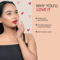 Beauty Berry Absolute Lips Matte Lipstick - 2.4g | Single Swipe Application, Smooth & Lightweight | Long Lasting, Transfer Proof & Waterproof for Women (Pink Berry)