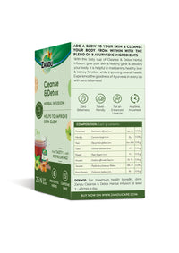 Zandu Cleanse & Detox Herbal Infusion: Use This Tea Bag To Give Your Body The Gift Of Good Health |Helps Improve Skin Glow & Detoxifies The Body (25 Tea Bags), Green Tea, 90 Gram