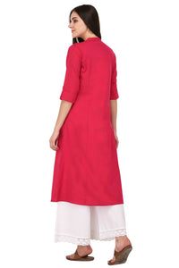 Pistaa's  Women Cotton Printed Cut Regular Kurta