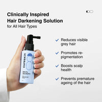 Cureskin Anti Grey Hair Serum | Reverses & Limits Hair Greying | Dark Pro Hair Solution Natural Hair Darkener