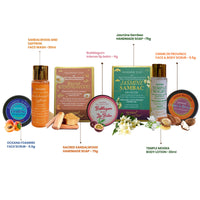 NYASSA Premium Bath and Body Treats Wooden Gift Set for Women & Men | Wooden Gift Box To Pamper Your Loved Ones | Perfect for Every Occasion | Pack of 7