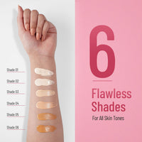 Swiss Beauty Matte Shiny Pearl Water Drop Blemish Long Lasting Balm BB Lightweight, Liquid Foundation, Face Makeup, Shade-01, 40ml