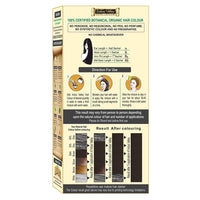 INDUS VALLEY 100% Organic Doctor Recommended Dark Brown Hair color With Organic Henna (120g+100g=220g)