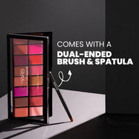 MARS Infinity Lip Palette | Demi Matte | 16 Colors to Infinte Lipstick Colors | Free Spatula cum Applicator (36.0 gm) (02-Multicolor)