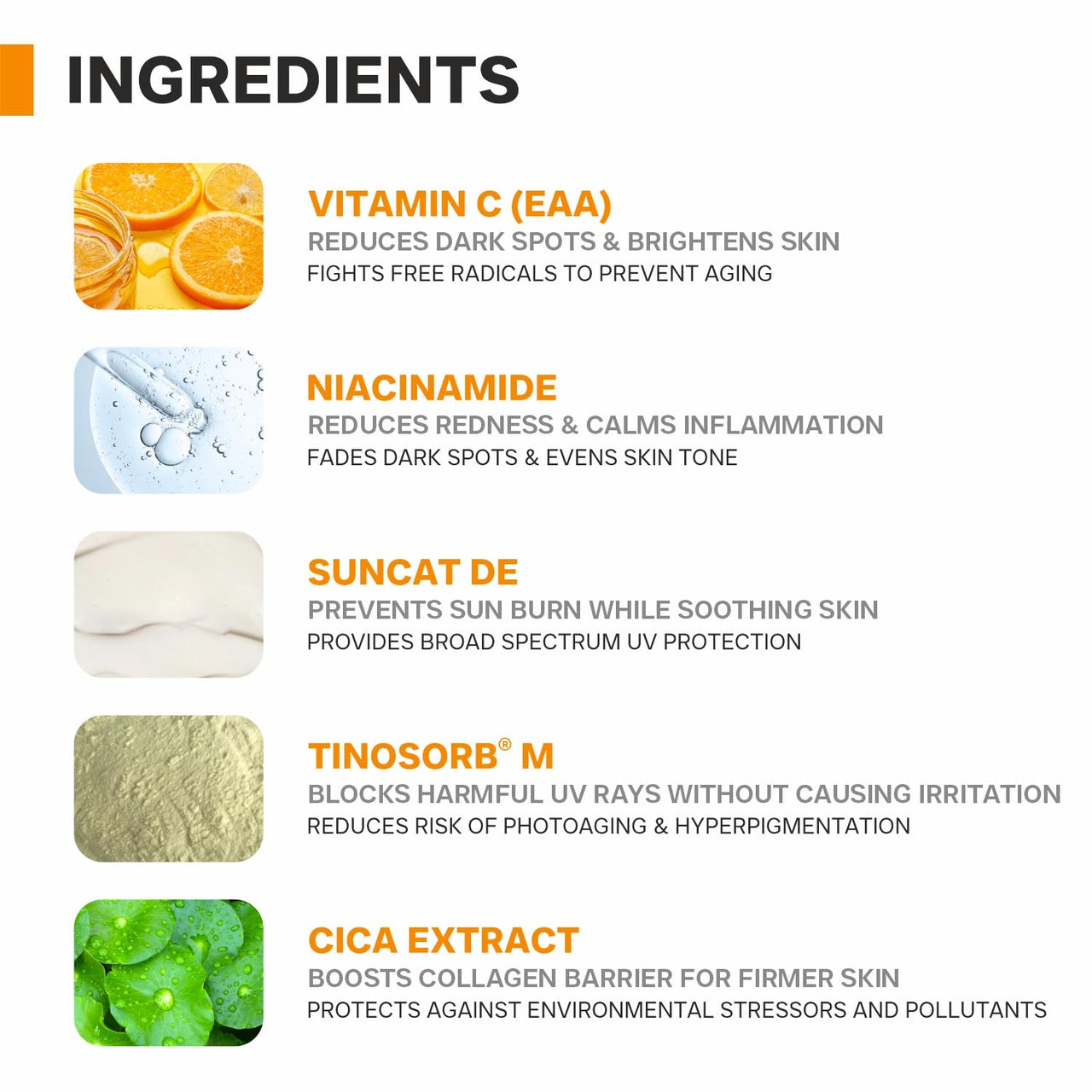 DERMATOUCH Niacinamide 2% Vitamin C Sunscreen for glowing skin | SPF 50+ PA ++++ | Quick Absorbing | Zero White Cast | 30g