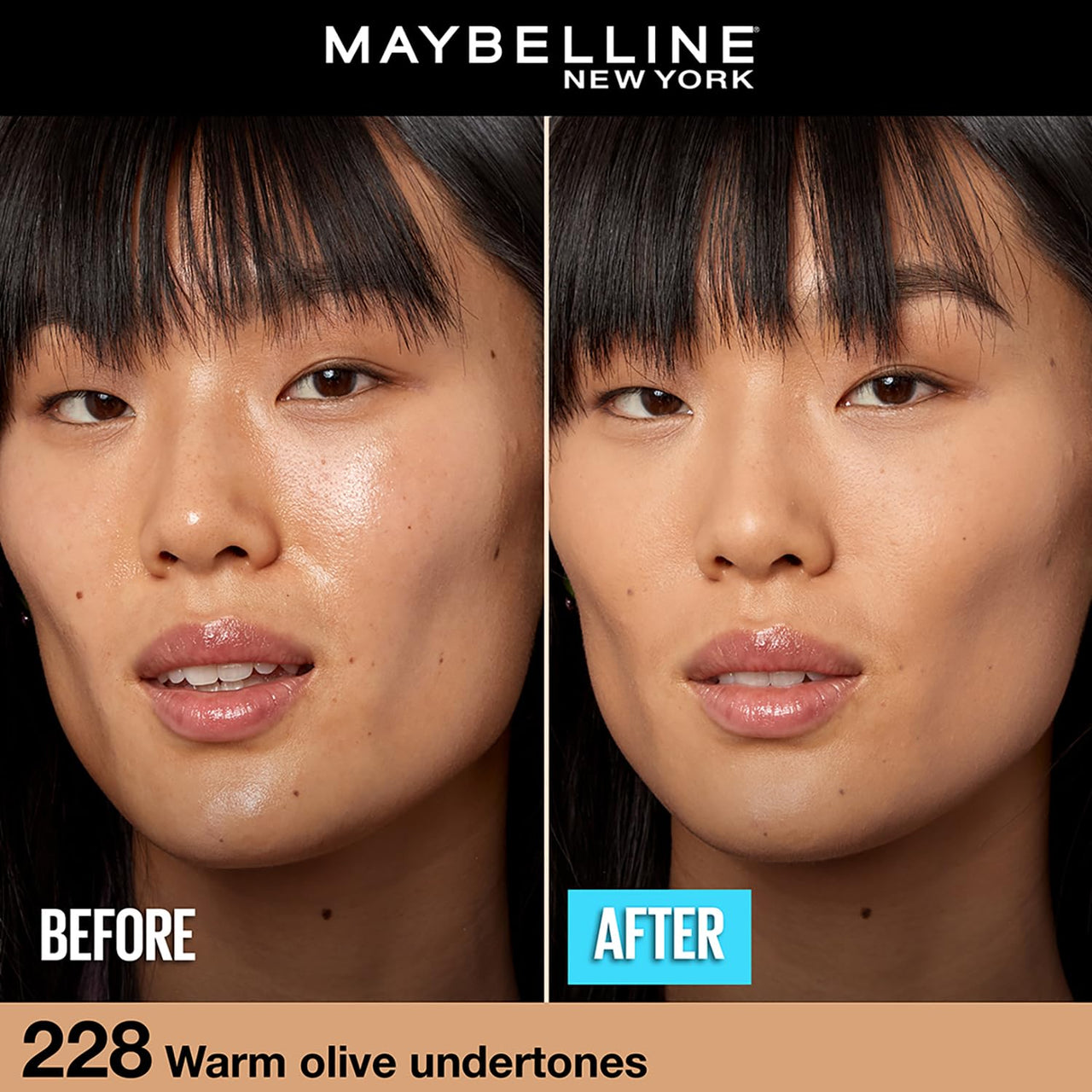 Maybelline New York Liquid Foundation, Matte Finish, With SPF, Absorbs Oil, Fit Me Matte + Poreless, 228 Soft Tan, 30 ml
