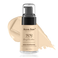 Seven Seas BB Gracefull Foundation | Aqua Nourishing for Face Makeup | Smooth Application | Full Coverage for Women (Nude-30ML)