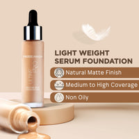 FACES CANADA Ultime Pro Second Skin Foundation - Beige 03, 30ml | Lightweight Anti-Ageing Serum Foundation | 3X Lighter | Natural Matte Finish | Medium To High Coverage | SPF 15 | Non-Oily