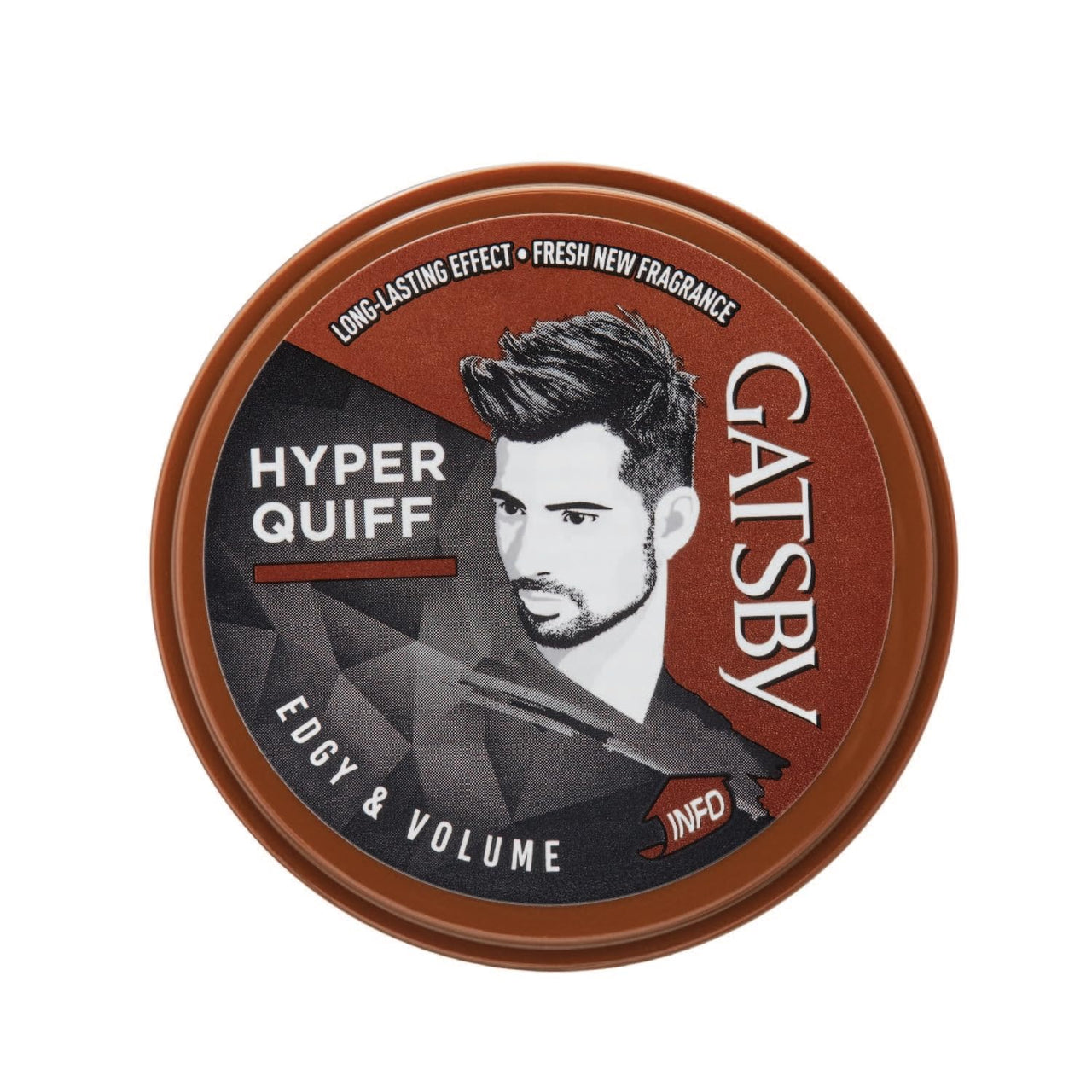 Gatsby Japan Hair Styling Wax - Edgy & Volume, For Hyper Quiff Style, Non Sticky, Volumizing Finish, Anytime Re-Stylable, Easy Wash Off, 75gm
