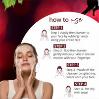 Globus Naturals Red Wine Face Wash & Facial Kit Combo, Anti Ageing Formula, For All Skin Types
